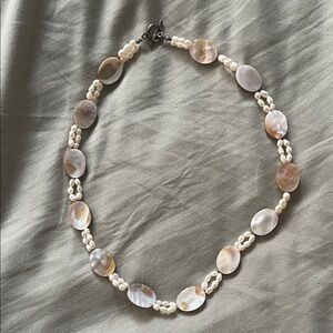Elegant Pearl and Shell Necklace